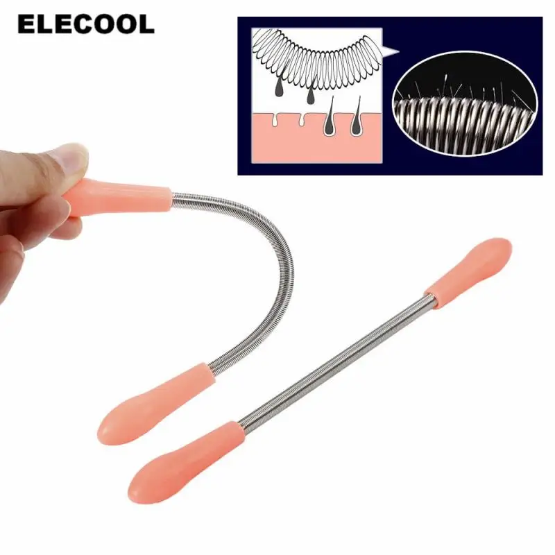 ELECOOL 1 шт. мини эпилятор для волос на лице устройство удаления пружинный депилятор