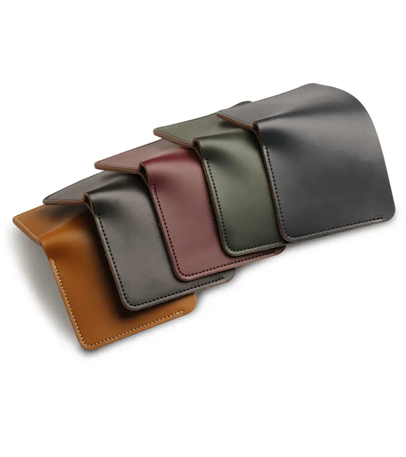 

2021 genuine leather Men Leather Wallet Short Slim Male Purses Money Credit Card Holders Men Wallet Money Bag