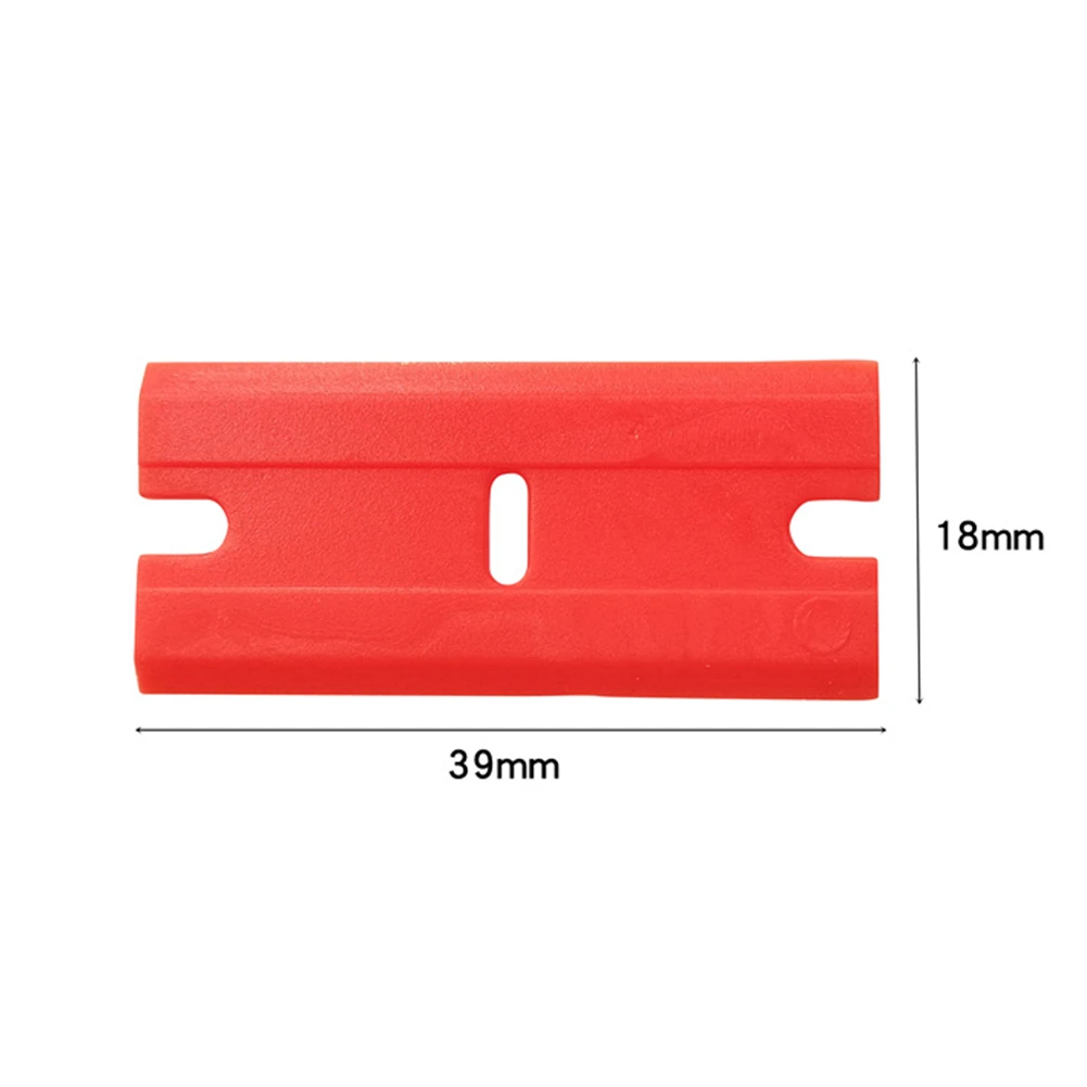 100pcs Car Wrap Sticker Squeegee Double Edged Plastic Razor Blade Fiber Wrapping Vinyl Window Glass Clean Scraper Carbon | Инструменты