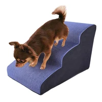 step dog ramp sofa bed pu slope surface dog stairs ladder pet stairs ladder for dogs cats stairs step clambing toys pets 3 layer