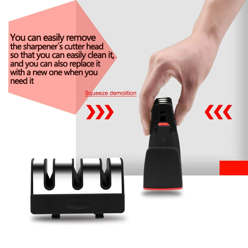 3 этапа профессиональная точилка для ножей алмазная быстрая ручные инструменты заточки точильный