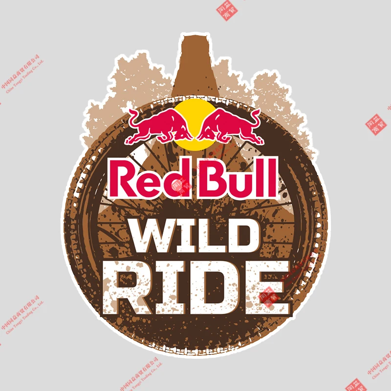

Red Iron Bull Rise BC One Ride Badge Brand Bad Bull Car Sticker Decal Decor for RV Auto Motocross Racing stickers and decals