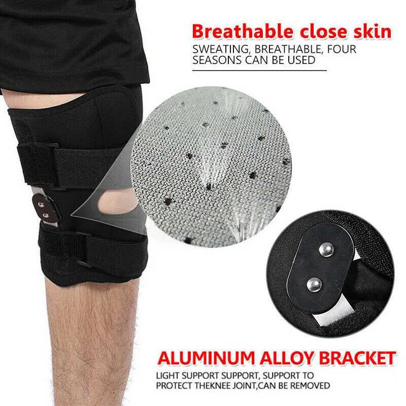 Регулируемый наколенник 4 размера фиксатор коленной чашечки защитный шарнирный