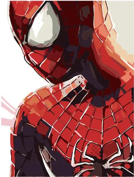 Balala DIY Marvel Мстители Endgame Железный человек живопись по номерам настенные