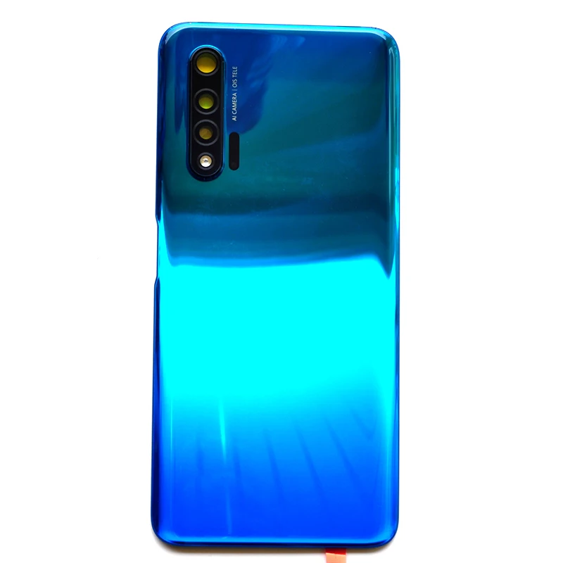 

Original For Huawei Nova 6 Back Battery Cover Door Rear Glass Housing For Huawei Nova6 Battery Cover WLZ-AL10 With Camera Lens