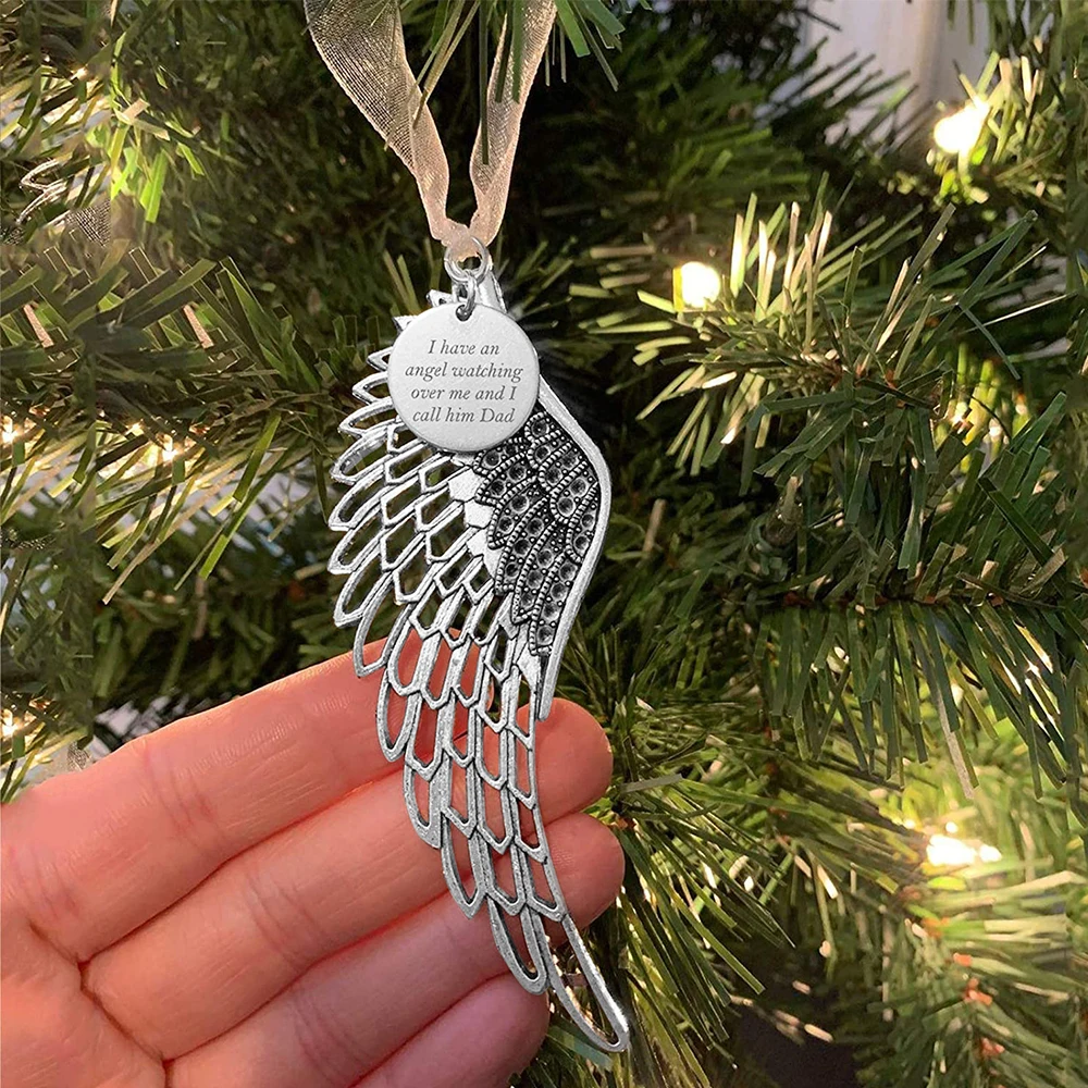 

Рождественские украшения, крылья ангела, подвесные украшения для рождественской елки, памятные украшения, рождественские подарки