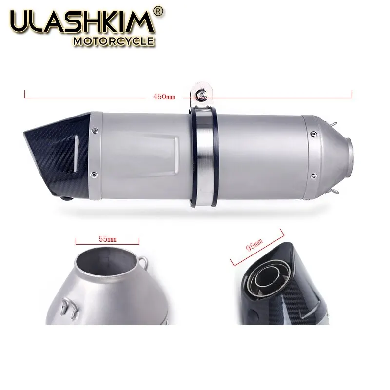 

Motorcycle Full System Muffler Escape Exhaust Middle Link Pipe Accessories Slip On For Yamaha Fazer FZ8 FZ8N FZ800 2010 to 2015