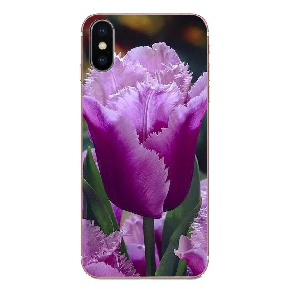 Красные синие весенние красочные тюльпаны цветок поле искусство для Galaxy J1 J2 J3 J330