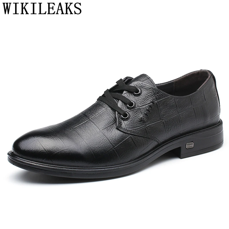 

Men Formal Leather Shoes Black Business Shoes Men Oxford Italian Suit Shoes Fashion Chaussure Homme Mariage Scarpe Uomo Eleganti