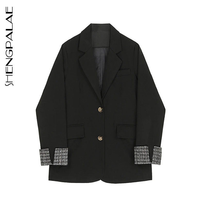 SHENGPALAE 2020 новая мода весенние женские блейзеры и куртки для работы офиса девушек