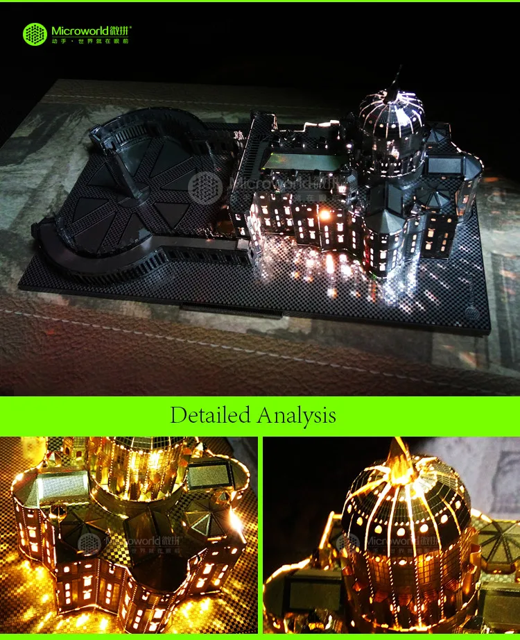 

St. Peter's Basilica Cathedral 3D Metal Puzzle DIY Assembled Building Model Men Gift Hobby Collection Gold Silver