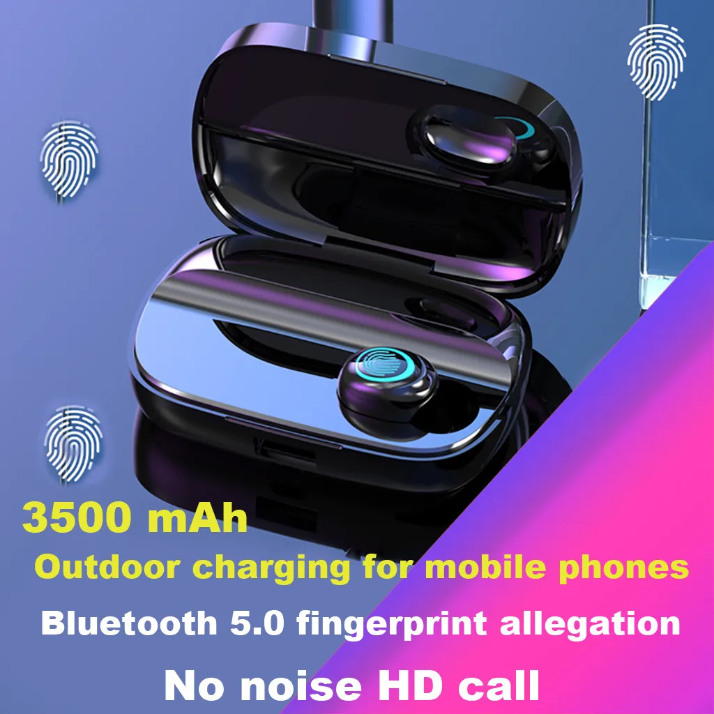 Одна Беспроводная мини гарнитура Bluetooth наушники вкладыши стерео bluetooth