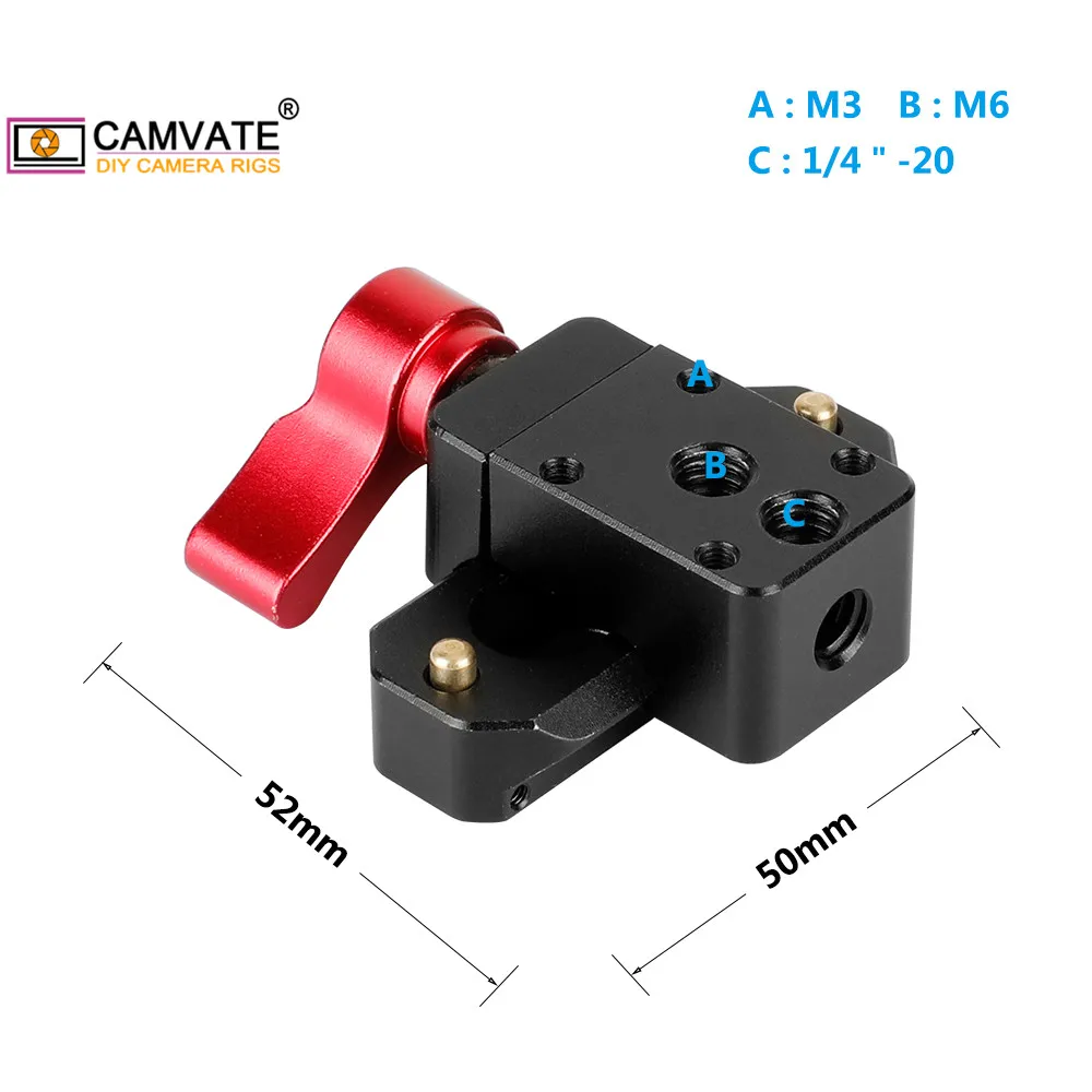 Рельсовый зажим CAMVATE Standard Swat и рельсовая планка безопасности NATO (5 см) с M3 M6 1/4 дюйма