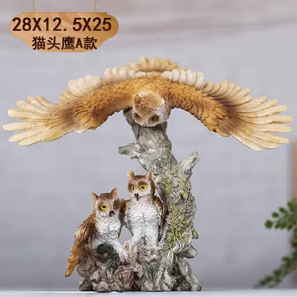 EAGLE OWL украшение ручной работы учебный книжный шкаф книжная полка стол подарок