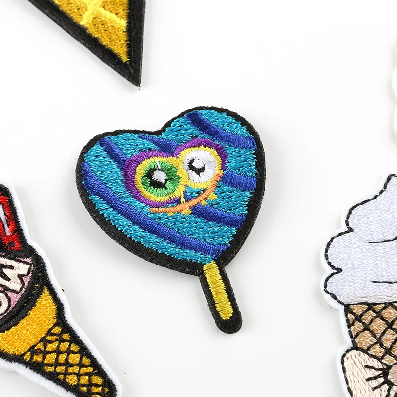 Патчи с мороженым Из Фруктового попкорна патчи утюгом для шитья вышитая