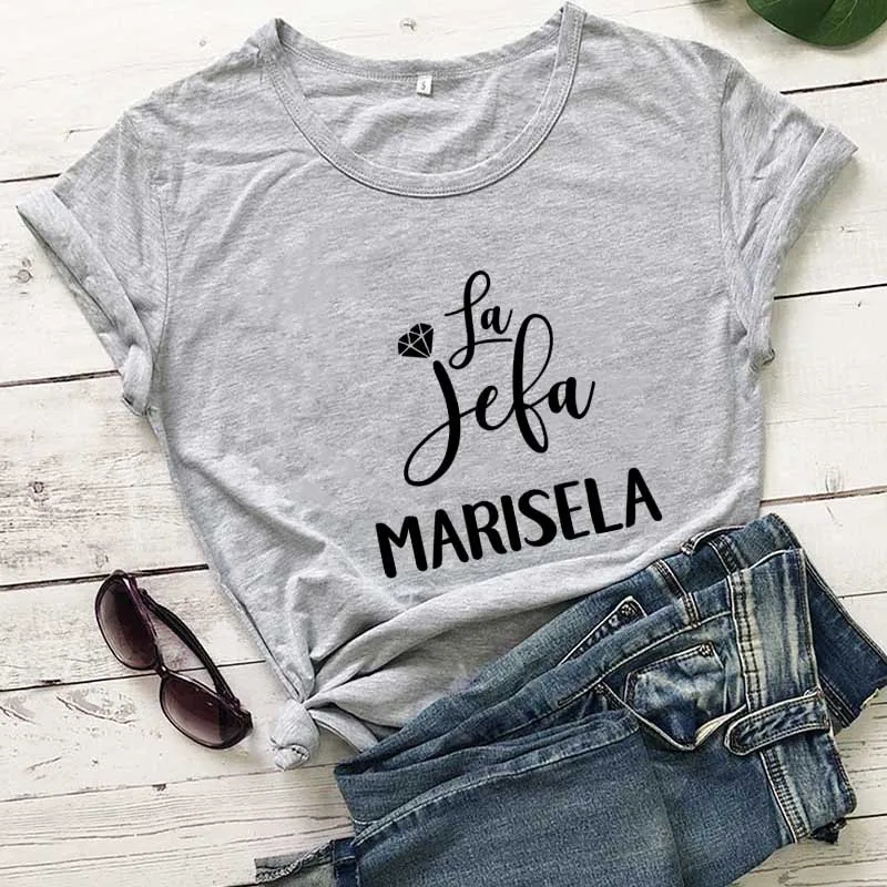 

100% Pure Cotton Women T Shirt MARISELA Printed Tshirt Ladies Short Sleeve Tee Shirt Women Female Tops Clothes Camisetas Mujer