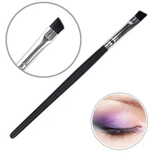 Makeup Brushes Set Professional Make up Tool Cosmetic Pro Black Angled Firm Tip Eye Eyeshadow Eyeliner Eyelash Eyebrow Lip Brush | Красота и