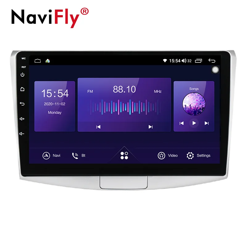 Автомобильный навигатор NaviFly 7862 6 ГБ + 128 QLED 1280*720 DSP Android 10 0 GPS радио плеер для Volkswagen