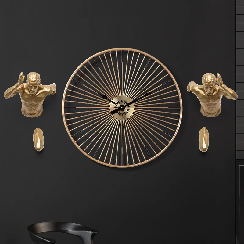 Бегущий человек гонки против времени Fgurine креативная статуя настенное украшение