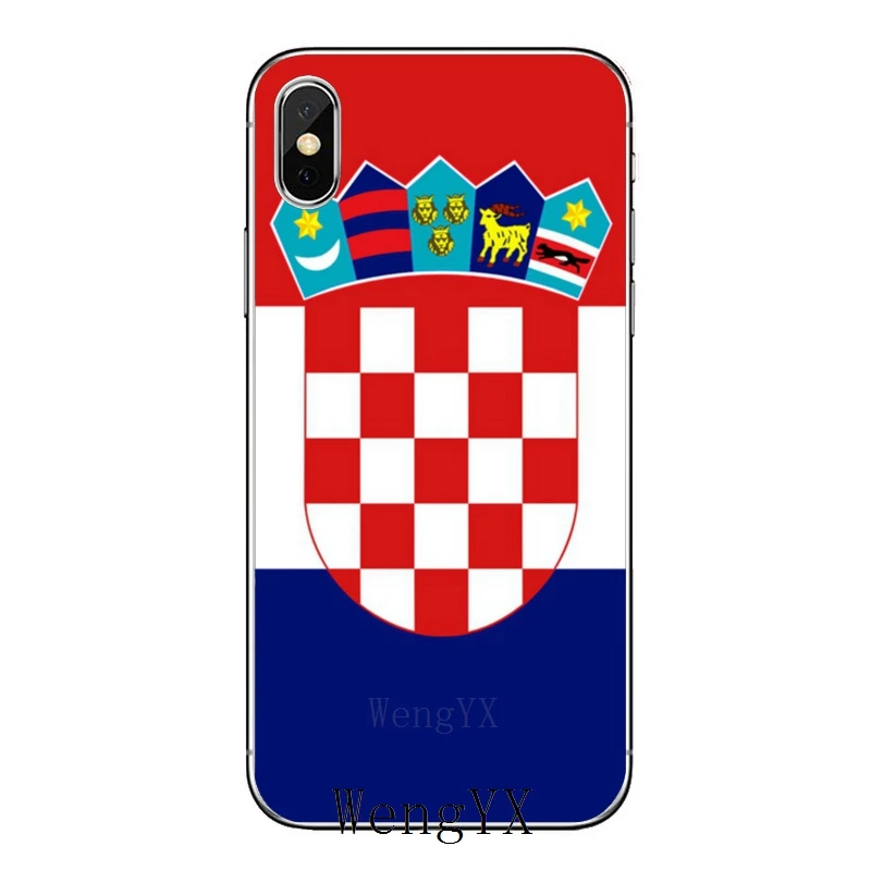 Флаг Хорватии для iPhone XR X XS Max 8 7 6s 6 plus SE 5s 5c 5 iPod Touch аксессуары чехол