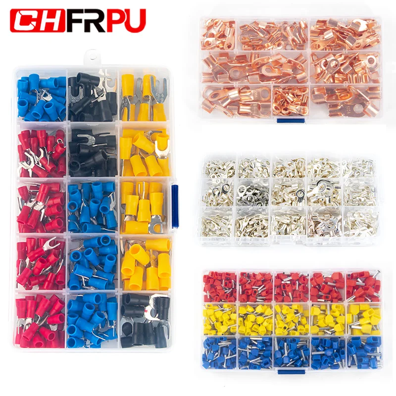 

Assorted Insulated Cable Connector Electrical Wire U/O/Tube-type crimping butting terminal auto parts kit Combination box