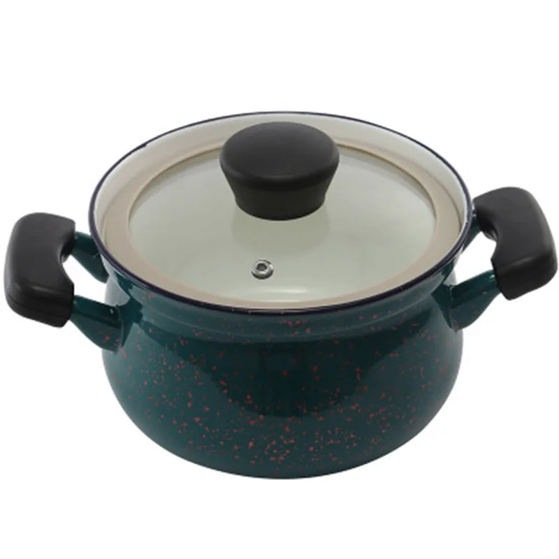 Многофункциональная суповая кастрюля эмалированная с закаленной эмалью