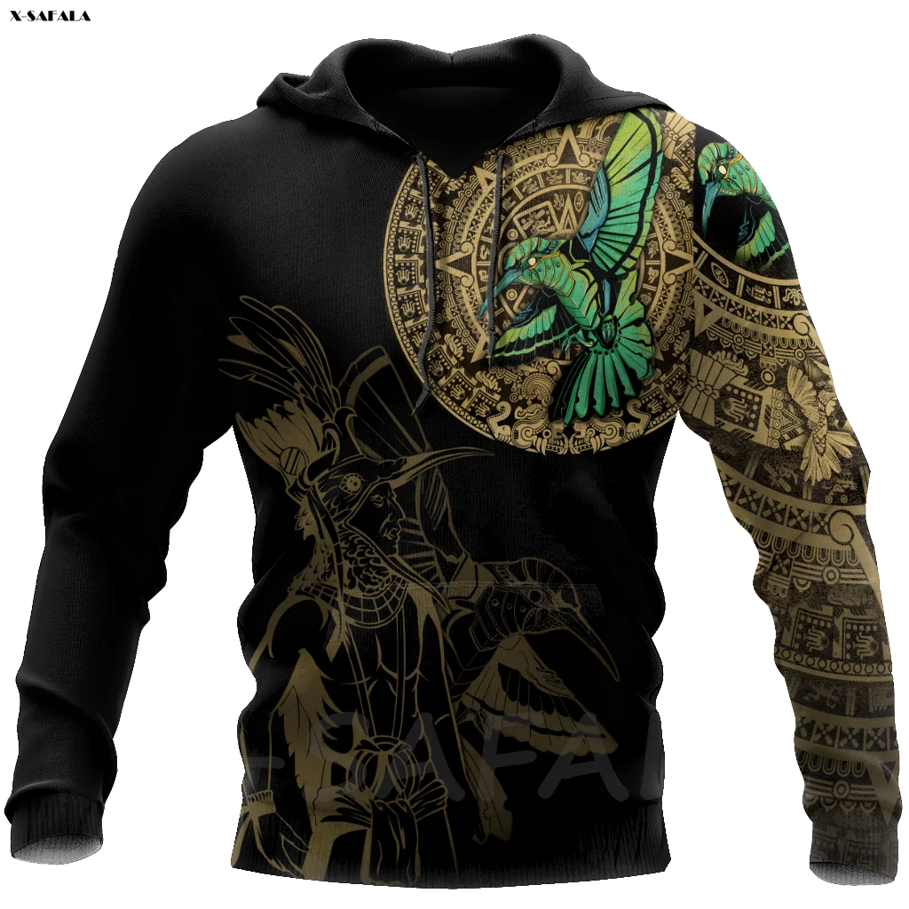 Художественная Толстовка Aztec с 3D рисунком черепа Майя день мертвецов Мужской