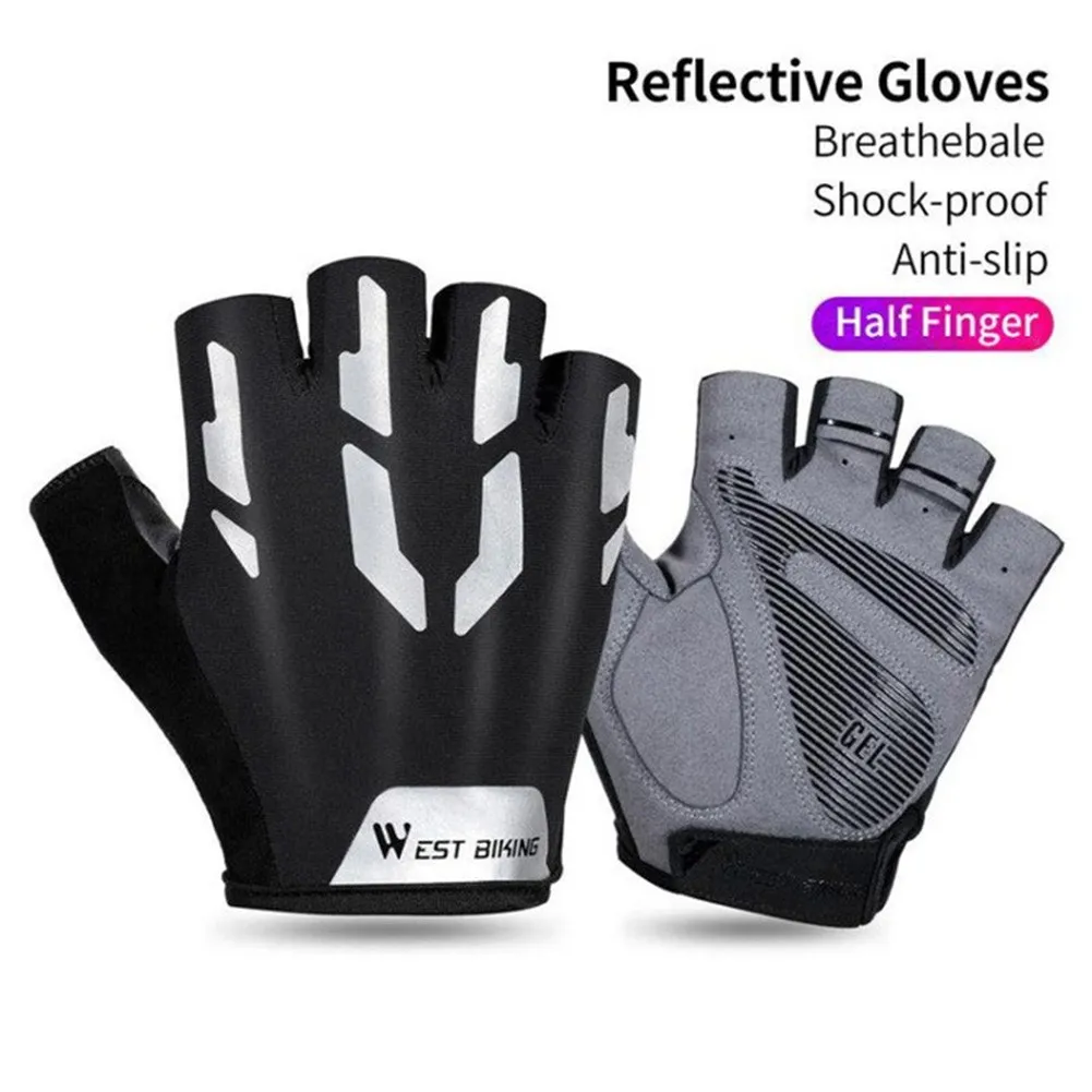 

Half Finger Bicycle Gloves Outdoor Sports Gloves For Men Women Gel Pad Breathable MTB Road Racing Riding Cycling Gloves