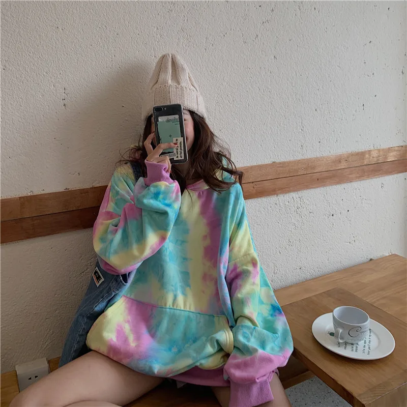

Women Streetwear Casual Hooded Hoodies 2020 Women's Hip Hop Harajuku Sweatshirts Female Korean Fashions Hoodie L1249