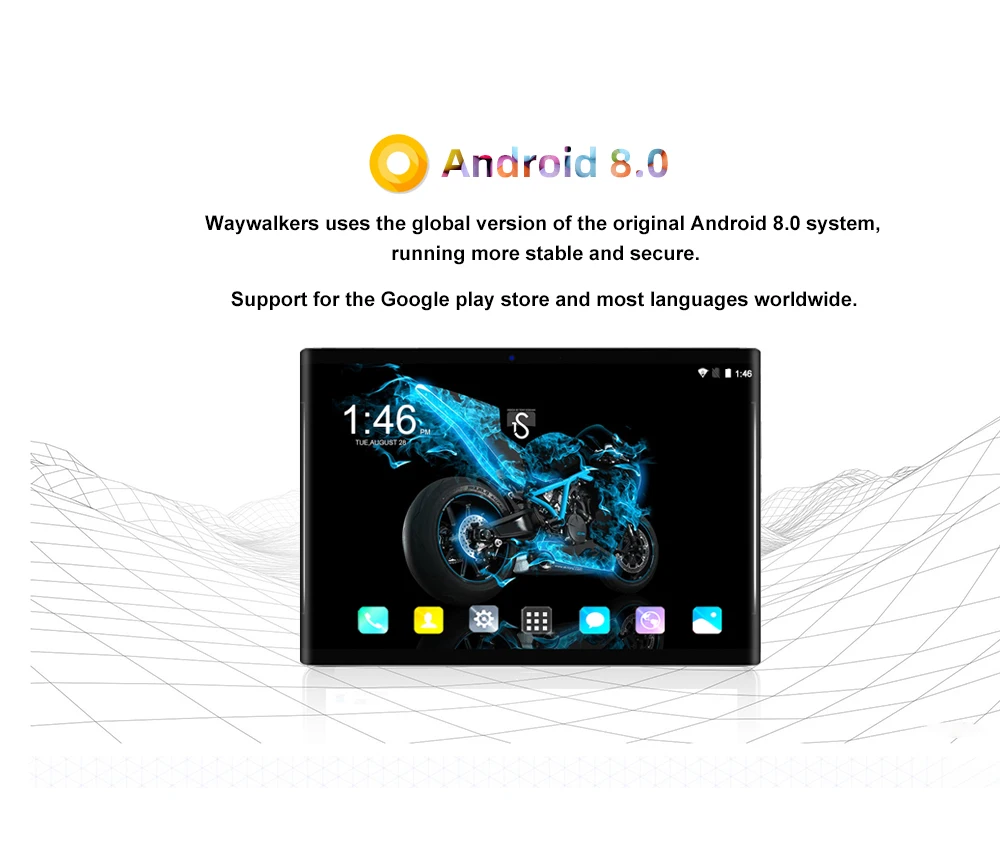 Новейший 10,1 дюймовый планшетный ПК Android 8,0 Восьмиядерный 6 ГБ+ 64 ГБ 3G 4G Две sim-карты 1280*800 изогнутый экран wifi смарт-планшеты 10