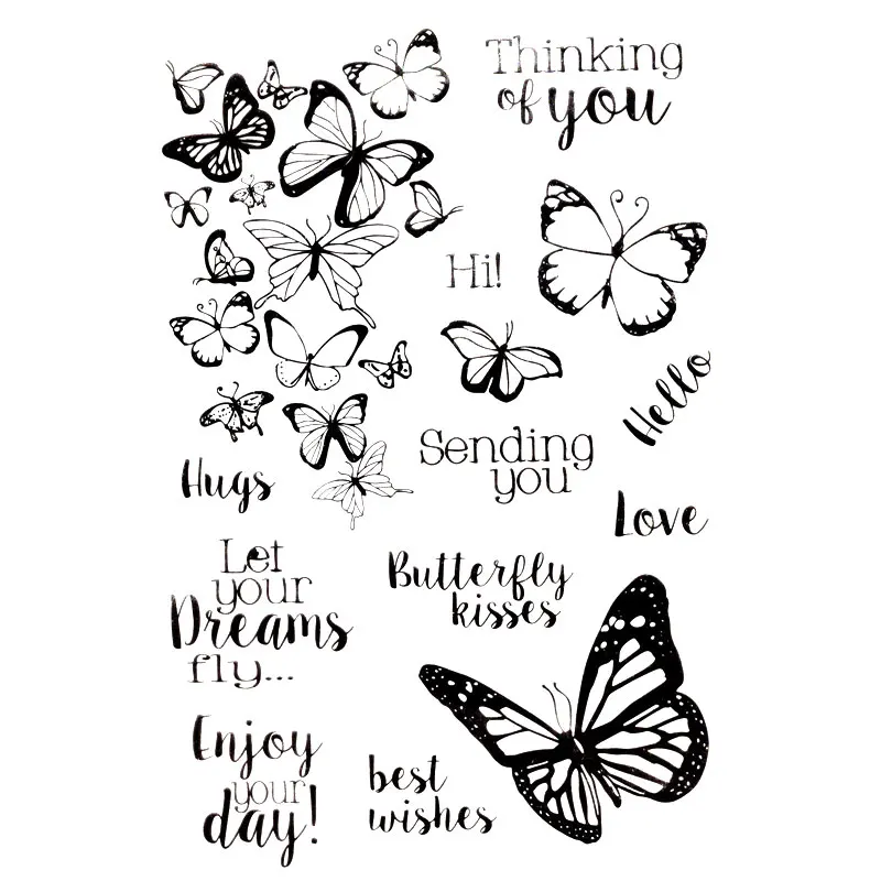 Прозрачный альбом для штампов DIY карт фото учетной записи посылаю вам пусть ваши