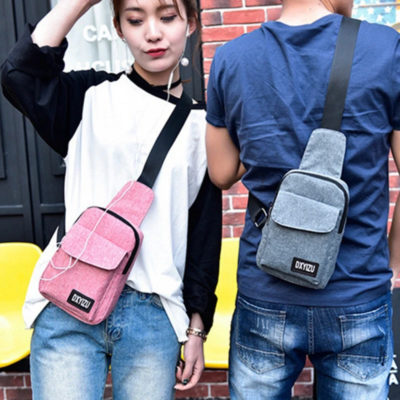 Мини сумки через плечо для мужчин и женщин повседневная нагрудная сумочка на