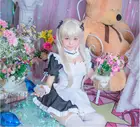 Аниме Yosuga no Sora Kasugano Sora костюм горничной косплей костюмы женские сексуальные фартуки платье Meidofuku Лолита