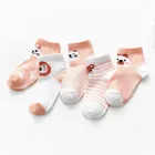 Носки детские хлопковые сетчатые, тонкие, 5 парпартия