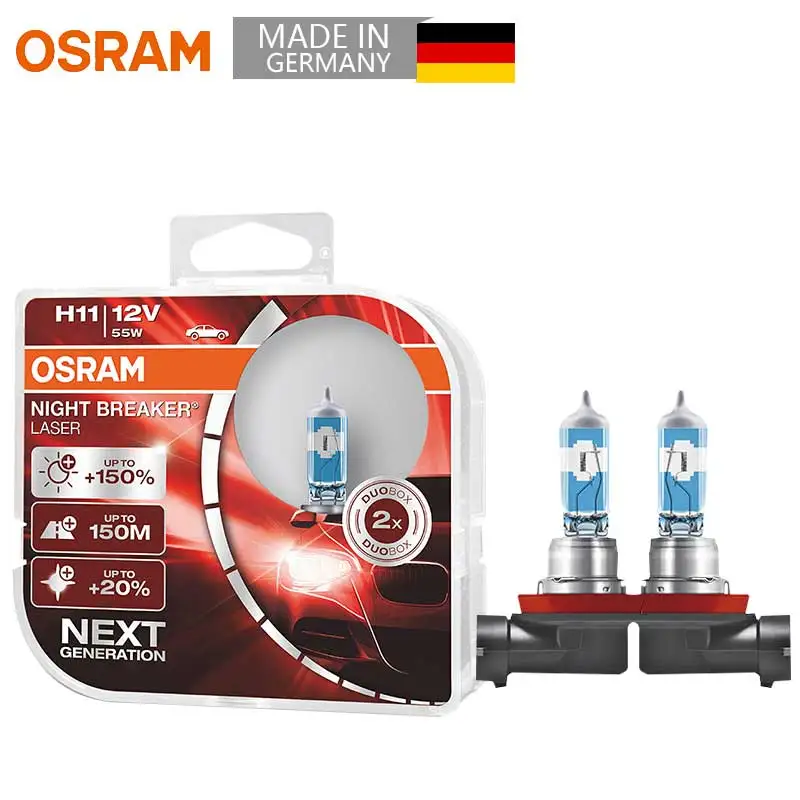 Оригинальный ночной выключатель лазера OSRAM H11 следующего поколения 12В 35Вт 3700K
