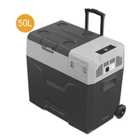 alpicool ecx 40l 12v portable car fridge freezer cooler box for camping travel camper with wheels