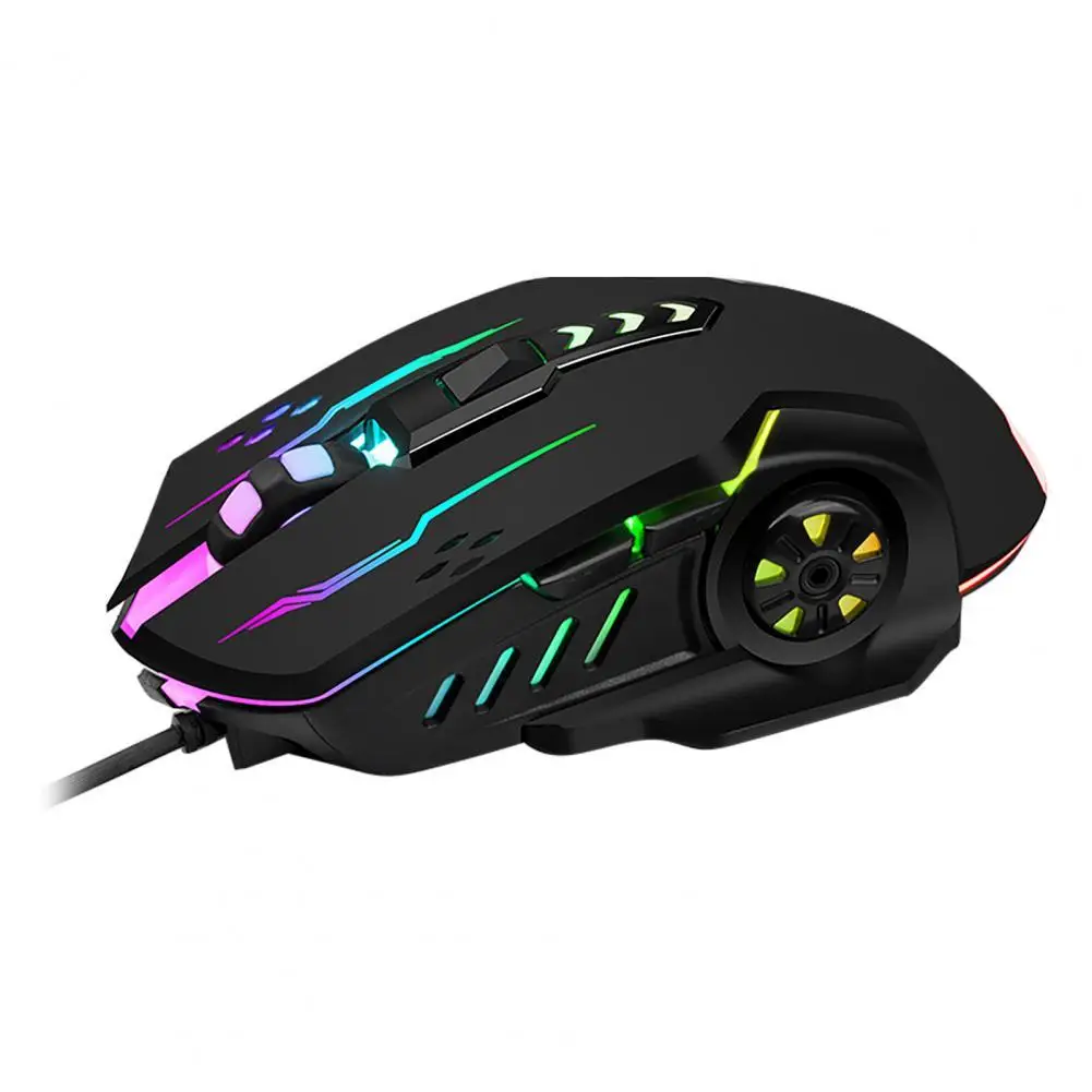 

Профессиональная игровая мышь V7, USB, 1200-3200DPI, проводная, с подсветкой, 6 кнопок