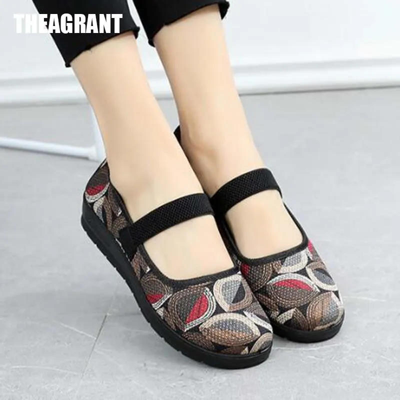 Женские туфли на плоской подошве THEAGRANT весенне-осенние повседневные мягкие с