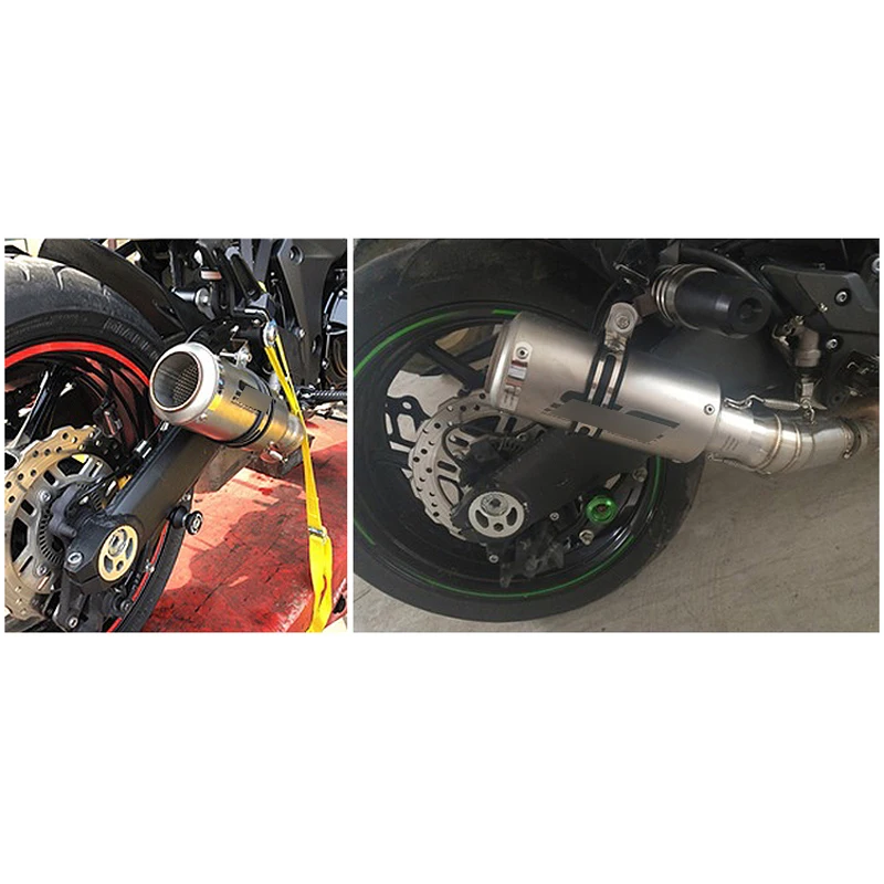 Комплект для выхлопной системы для 2007- Kawasaki Z1000 Ninja 1000 мотоциклетный Средний Глушитель Трубы с Db Killer Escape slip on 51 мм L R