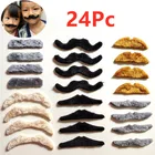 Искусственные усы, самоклеящиеся, новинка, искусственные волосы на лице для взрослых и детей, аксессуар для костюма для Хэллоуина