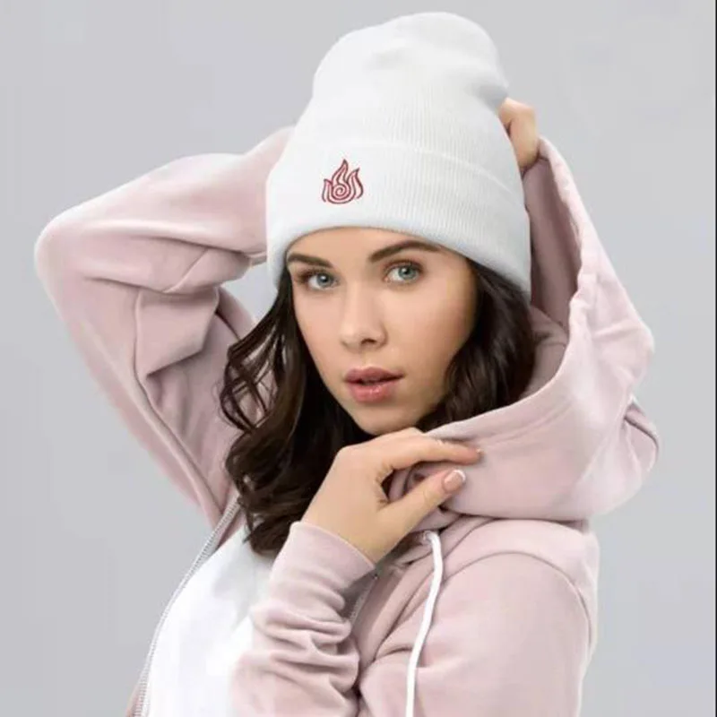 Вязаные шапки с вышивкой Last Air Bender AppaSolid зимние теплые лыжные шапочки мягкая