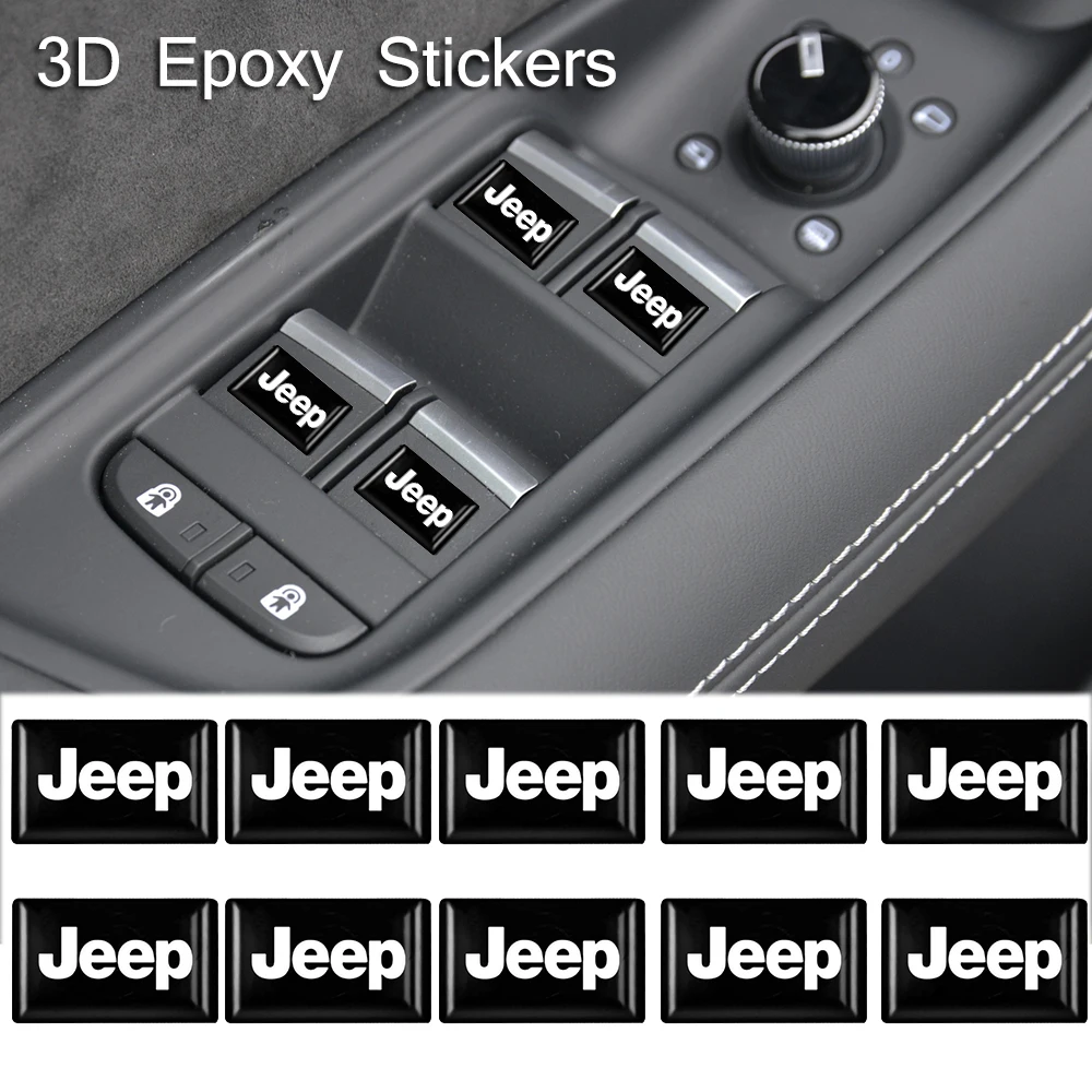 10/20 шт. эпоксидная 3D Автомобильная наклейка флаги эмблема украшение для Jeep Renegade