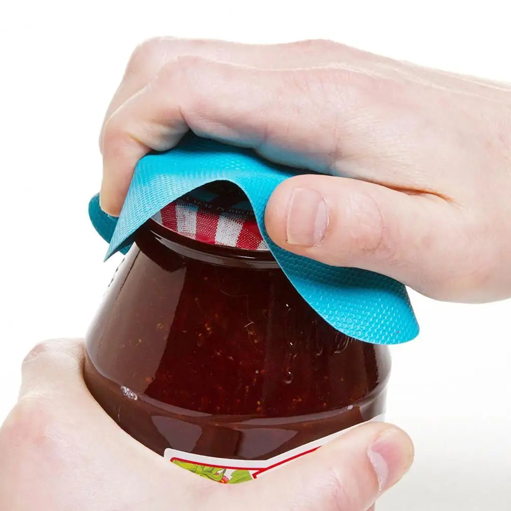 3 Pcs Openers Manual Rubber Fashion Waterproof Round Gripper Bottles Lid Pad Bottle Cap Kitchen Jar Opener Accessories Tool 2021