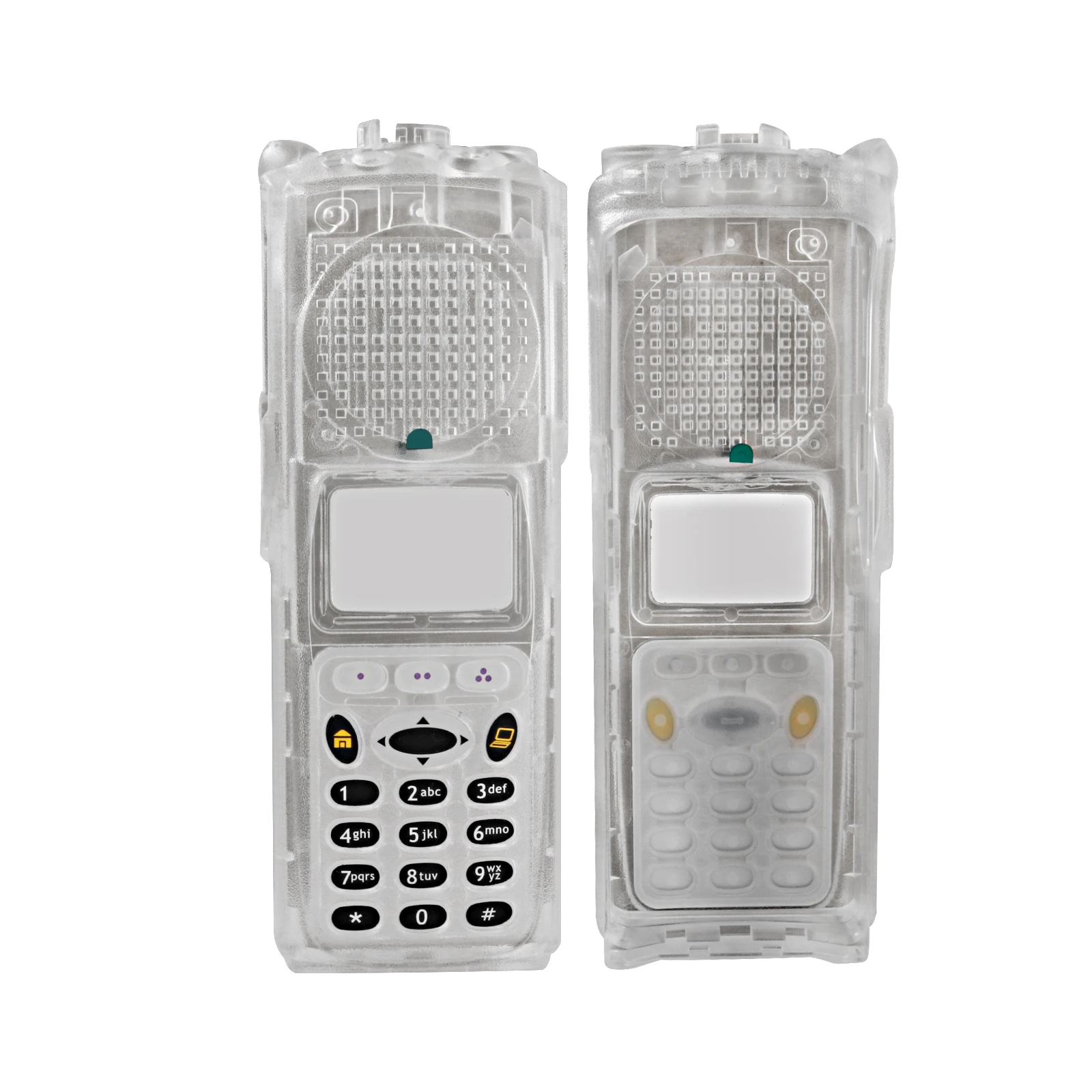 VBLL Transparent Walkie-talkie Full-Keypad Keyboard Repair Case Cover Housing for XTS5000 M3 Model3 Portable Two Way Radio