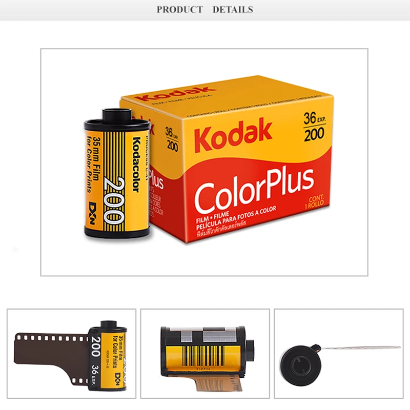 KODAK ColorPlus 200 35mm Film 36 Exposure per Roll Fit For M35 / M38 Camera (Expiration Date: 11/2023) | Электроника