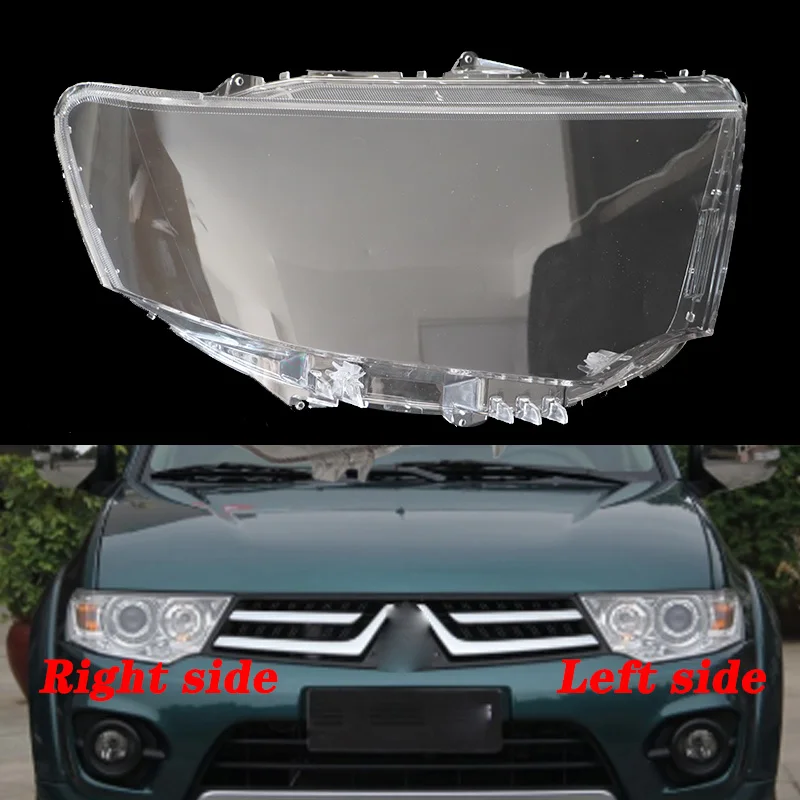 Спортивные передние фары для Mitsubishi Pajero прозрачные затемненные лампы маски