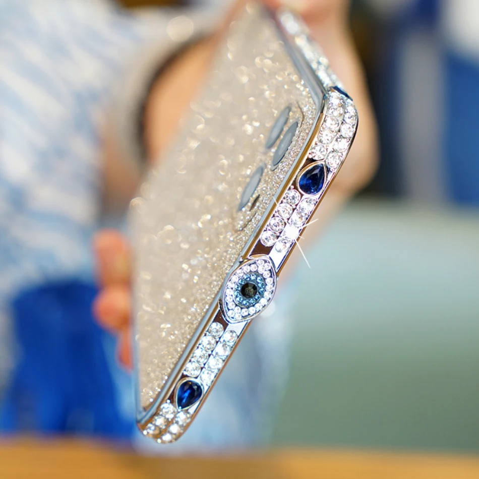 

Защитный чехол Чехол-бампер с алмазами для iPhone11 Pro, X, XS Max, XR, 8, 7, 6S Plus, блестящие стразы