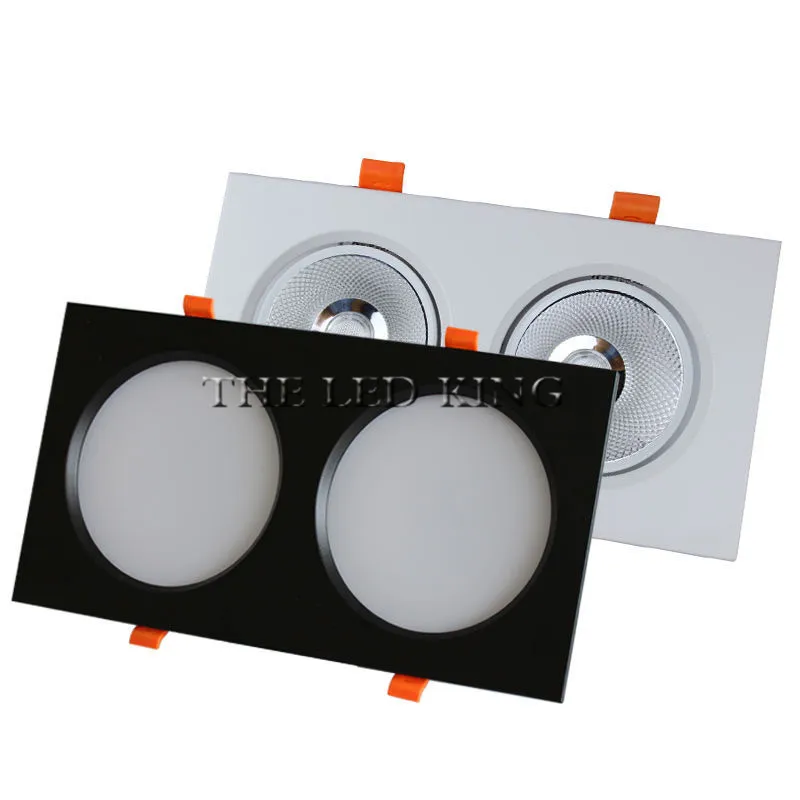Квадратный яркий утопленный двойной светодиодный Диммируемый квадратный