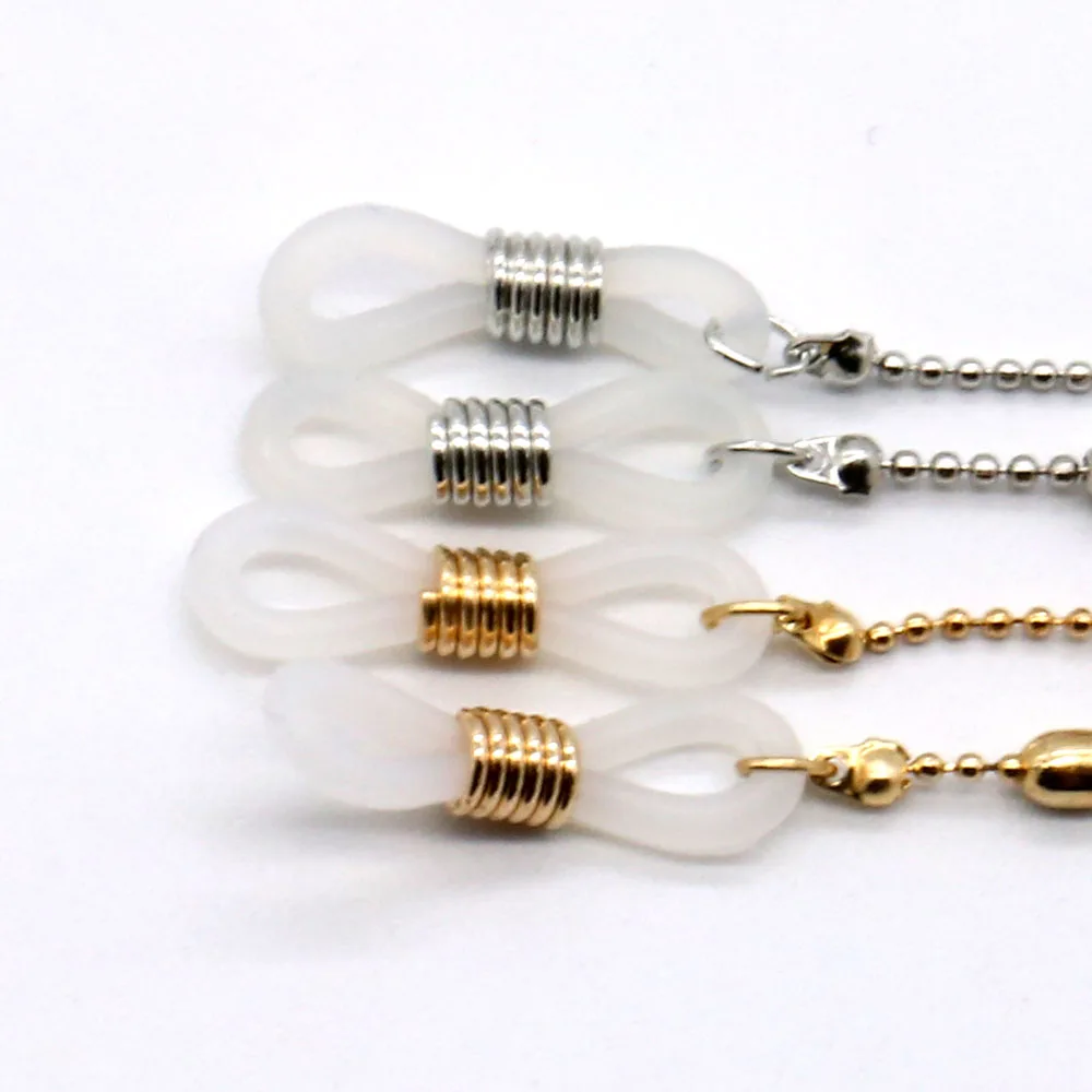 

Net red explosion style metal clip bead chain sunglasses hanging chain glasses chain glasses rope non-slip