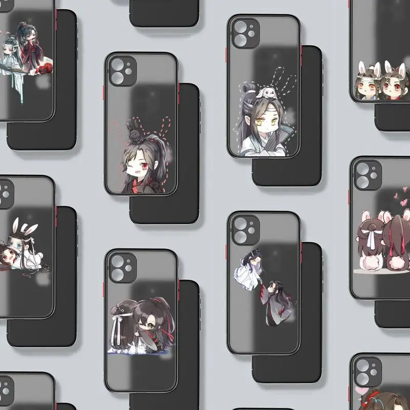 

Mo Dao Zu Shi Cartoon Cute Anime Phone Case matte transparent For iphone 7 8 11 12 plus mini x xs xr pro max cover